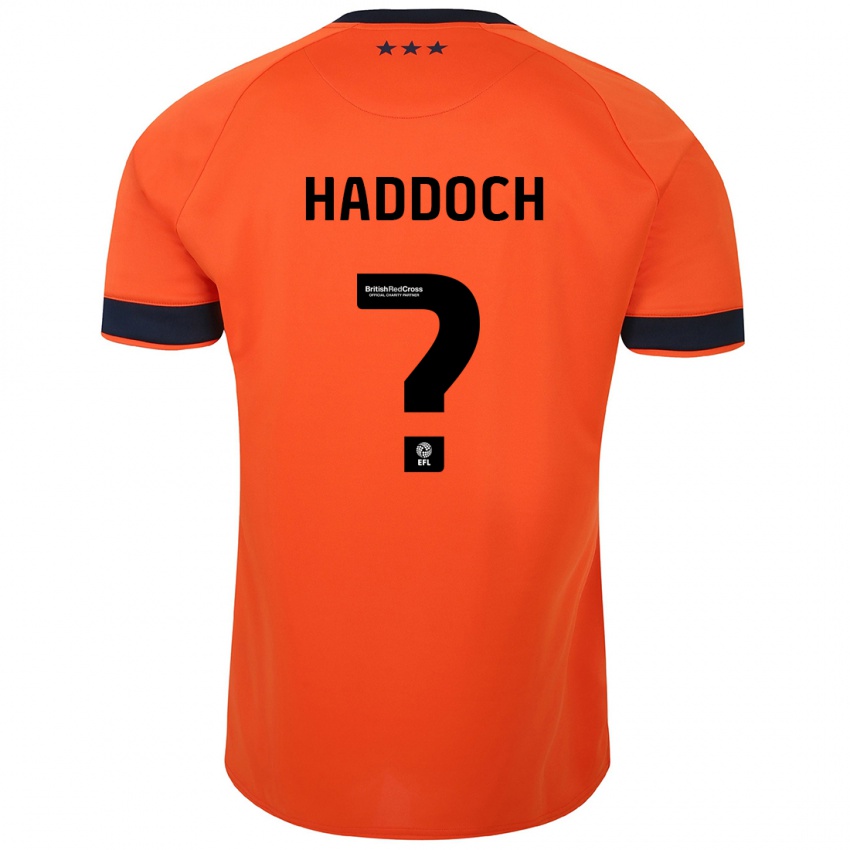 Gyermek Ben Haddoch #0 Narancs Idegenbeli Jersey 2023/24 Mez Póló Ing