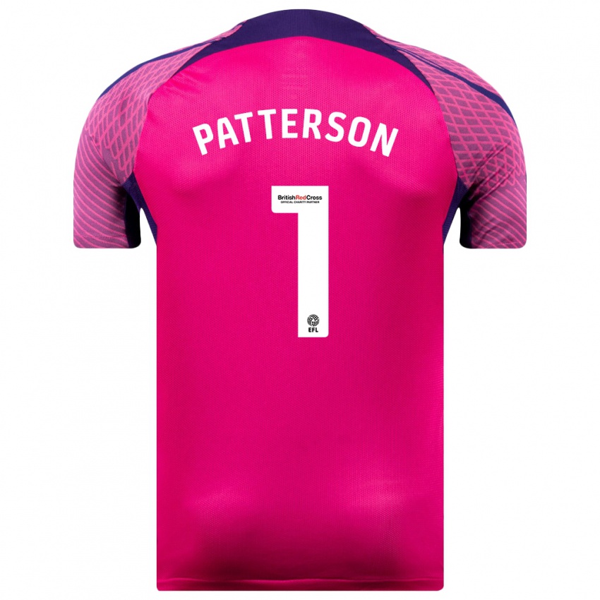 Gyermek Anthony Patterson #1 Lila Idegenbeli Jersey 2023/24 Mez Póló Ing