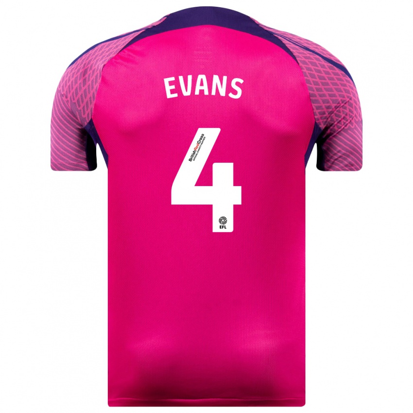 Gyermek Corry Evans #4 Lila Idegenbeli Jersey 2023/24 Mez Póló Ing