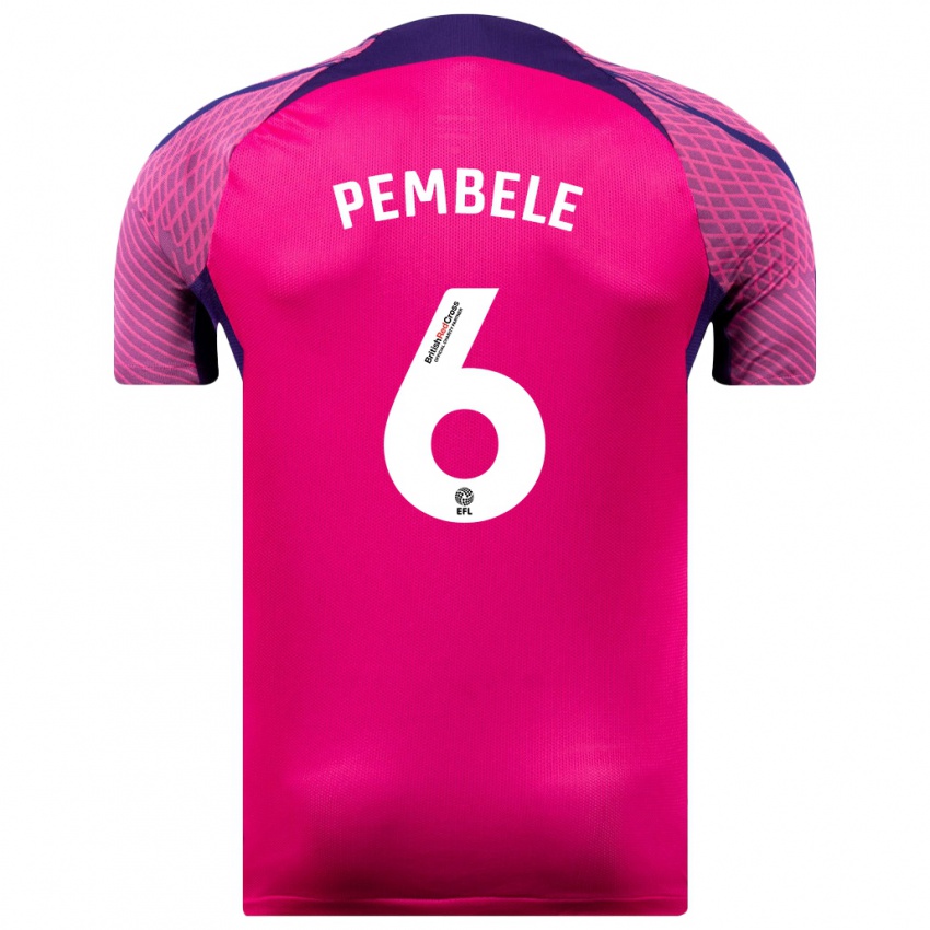 Gyermek Timothée Pembélé #6 Lila Idegenbeli Jersey 2023/24 Mez Póló Ing