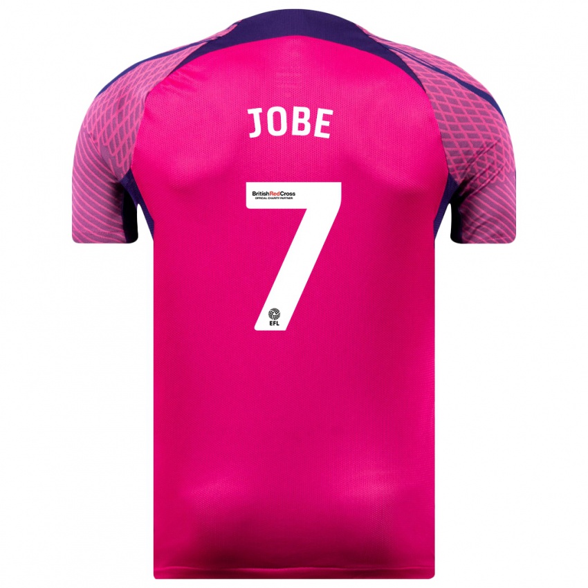 Gyermek Jobe Bellingham #7 Lila Idegenbeli Jersey 2023/24 Mez Póló Ing