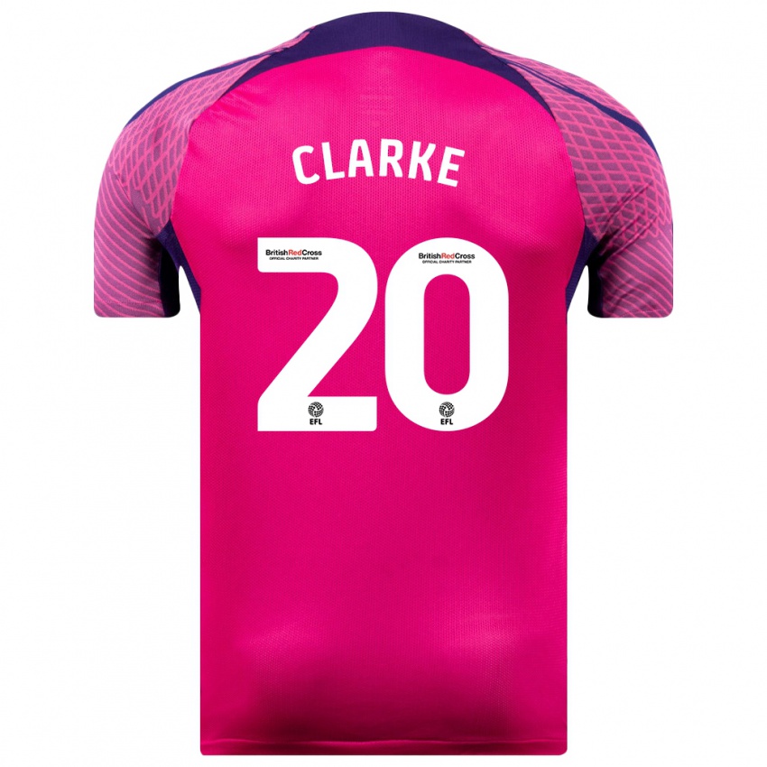 Gyermek Jack Clarke #20 Lila Idegenbeli Jersey 2023/24 Mez Póló Ing