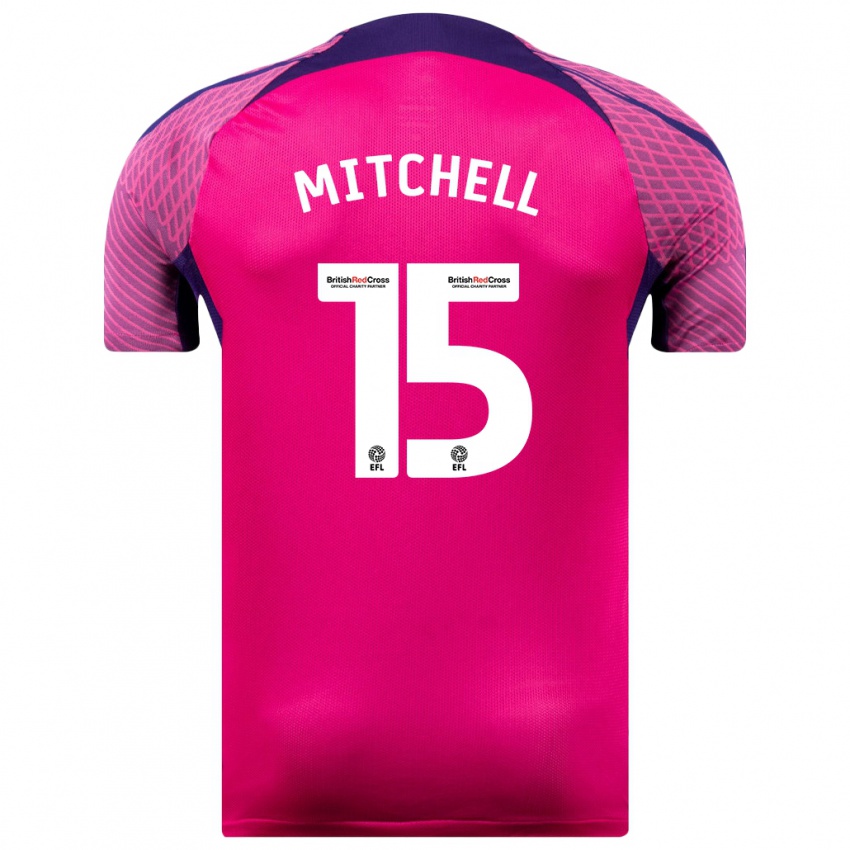 Gyermek Cuba Mitchell #15 Lila Idegenbeli Jersey 2023/24 Mez Póló Ing