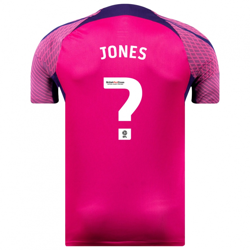 Gyermek Harrison Jones #0 Lila Idegenbeli Jersey 2023/24 Mez Póló Ing