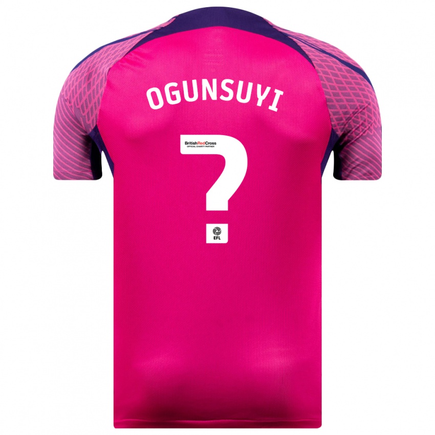 Gyermek Trey Samuel-Ogunsuyi #0 Lila Idegenbeli Jersey 2023/24 Mez Póló Ing