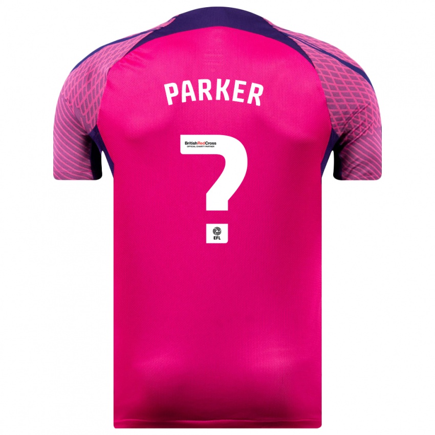 Gyermek Daniel Parker #0 Lila Idegenbeli Jersey 2023/24 Mez Póló Ing