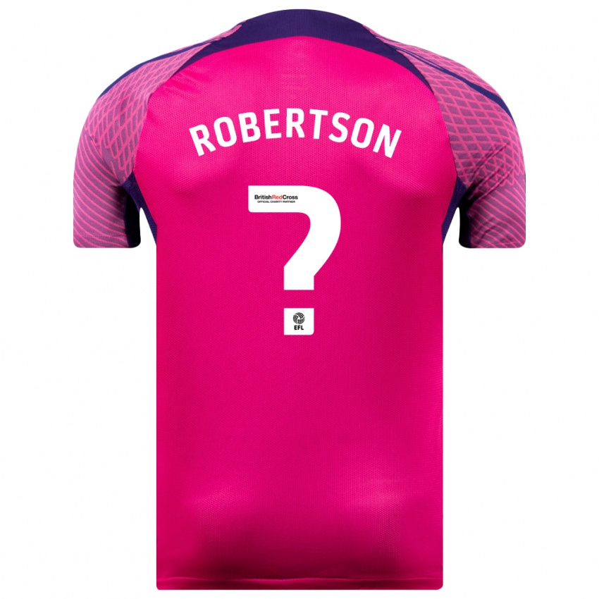 Gyermek Josh Robertson #0 Lila Idegenbeli Jersey 2023/24 Mez Póló Ing