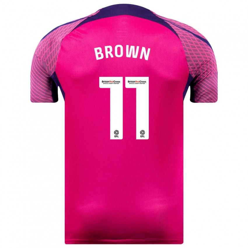 Gyermek Jessica Brown #11 Lila Idegenbeli Jersey 2023/24 Mez Póló Ing