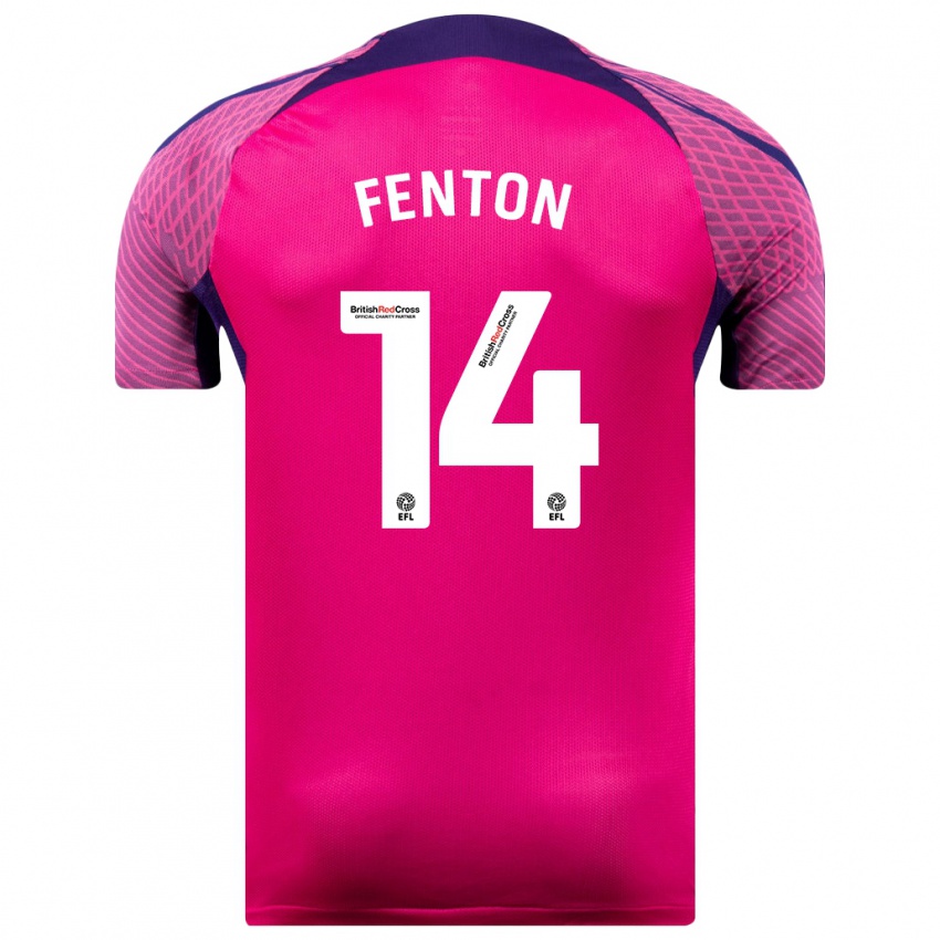 Gyermek Natasha Fenton #14 Lila Idegenbeli Jersey 2023/24 Mez Póló Ing