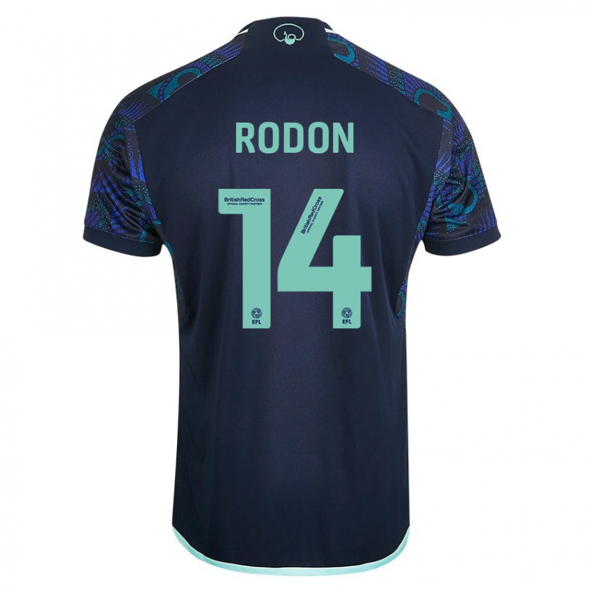 Gyermek Joe Rodon #14 Kék Idegenbeli Jersey 2023/24 Mez Póló Ing