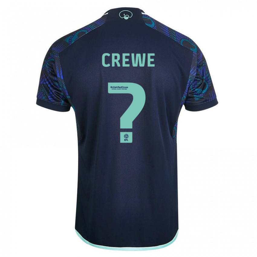 Gyermek Charlie Crewe #0 Kék Idegenbeli Jersey 2023/24 Mez Póló Ing