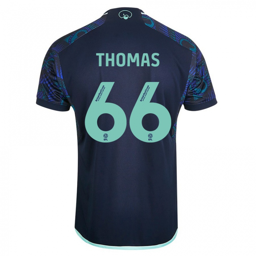 Gyermek Luca Thomas #66 Kék Idegenbeli Jersey 2023/24 Mez Póló Ing