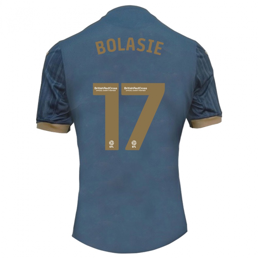 Gyermek Yannick Bolasie #17 Sötét Kékeszöld Idegenbeli Jersey 2023/24 Mez Póló Ing