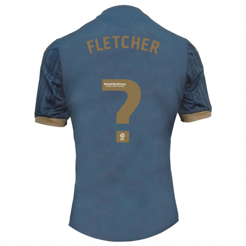 Gyermek Kristian Fletcher #0 Sötét Kékeszöld Idegenbeli Jersey 2023/24 Mez Póló Ing