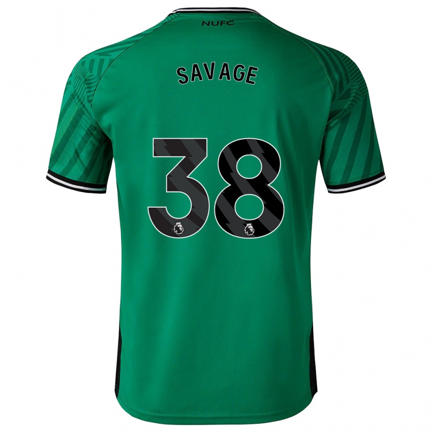 Gyermek Remi Savage #38 Zöld Idegenbeli Jersey 2023/24 Mez Póló Ing