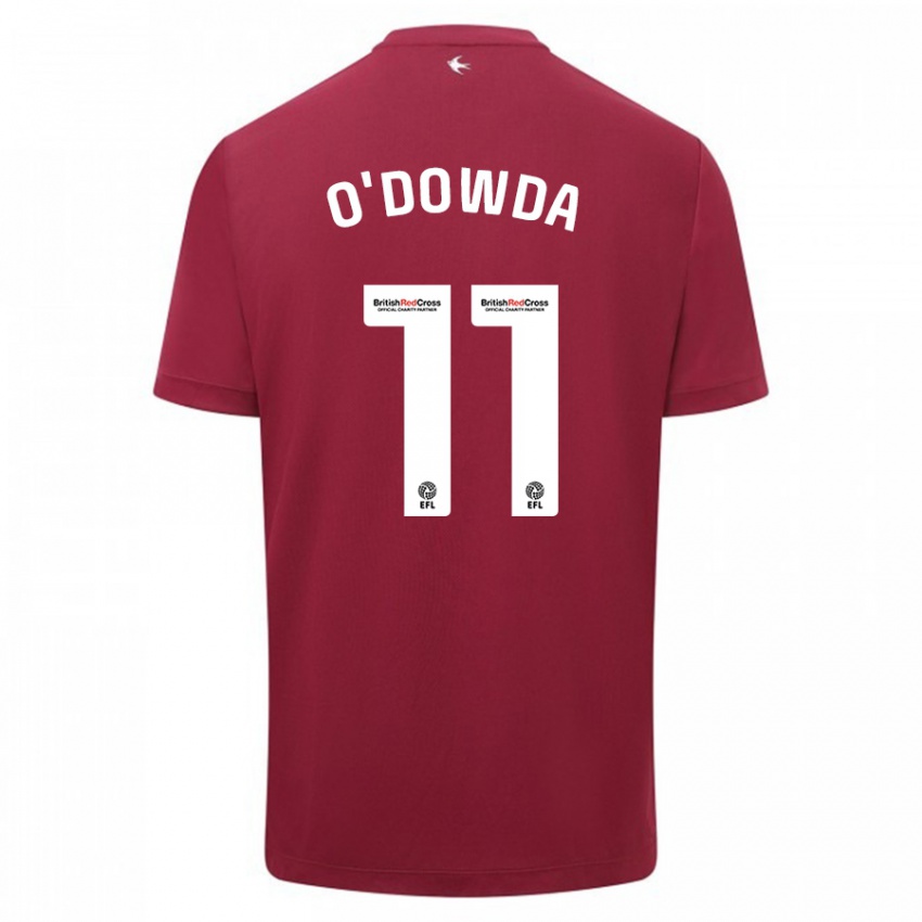 Gyermek Callum O'dowda #11 Piros Idegenbeli Jersey 2023/24 Mez Póló Ing