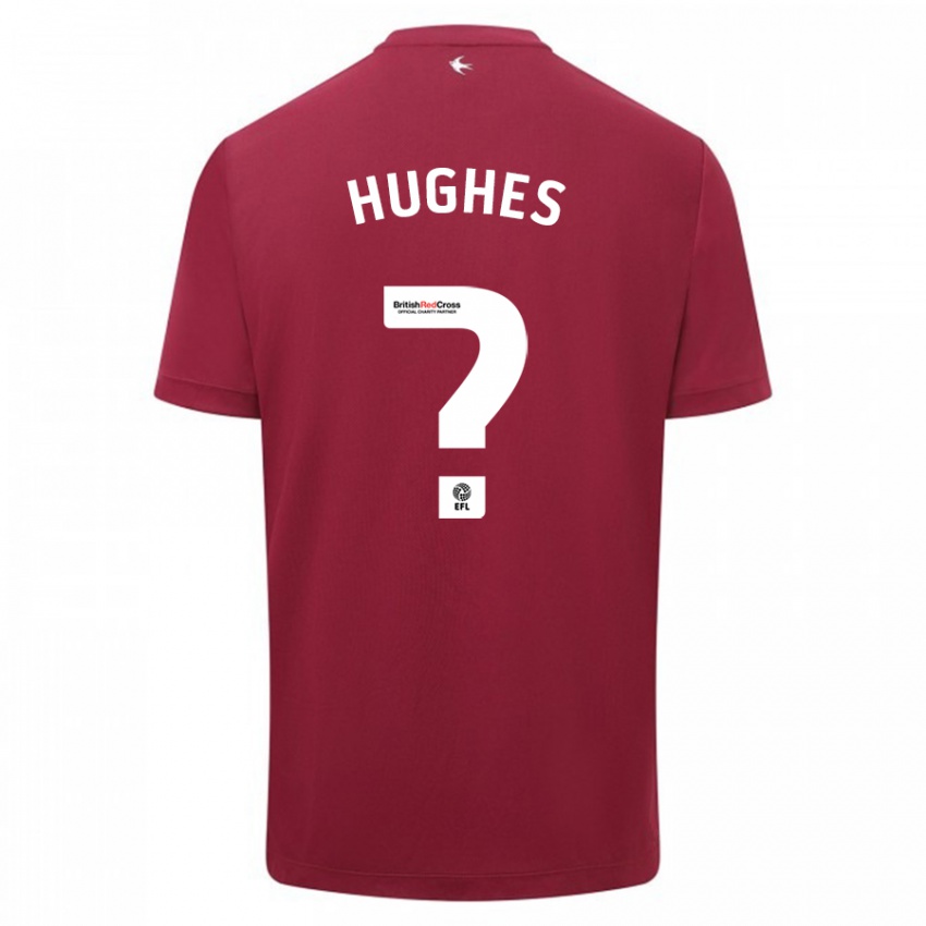 Gyermek Caleb Hughes #0 Piros Idegenbeli Jersey 2023/24 Mez Póló Ing