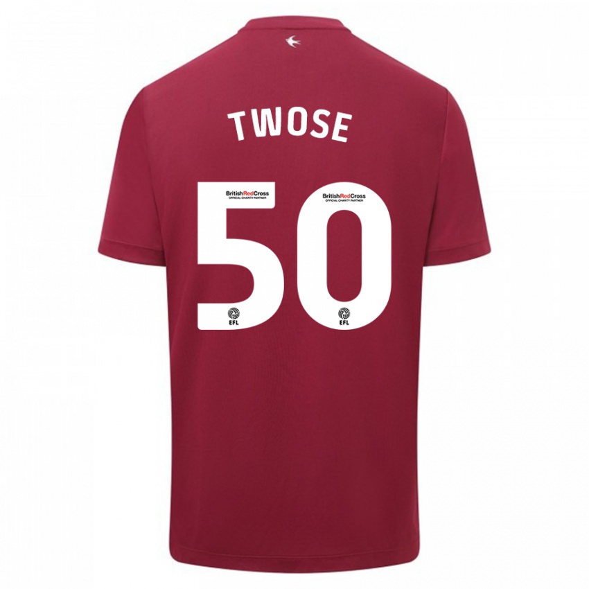 Gyermek Cody Twose #50 Piros Idegenbeli Jersey 2023/24 Mez Póló Ing