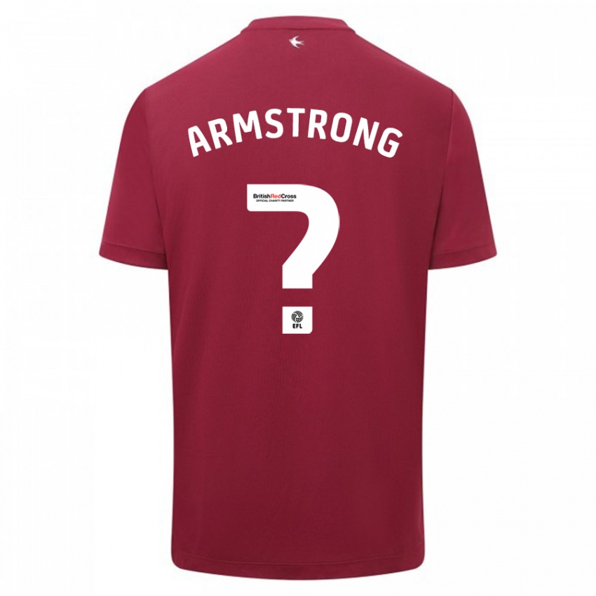 Gyermek Luke Armstrong #0 Piros Idegenbeli Jersey 2023/24 Mez Póló Ing