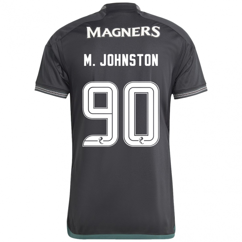 Gyermek Mikey Johnston #90 Fekete Idegenbeli Jersey 2023/24 Mez Póló Ing