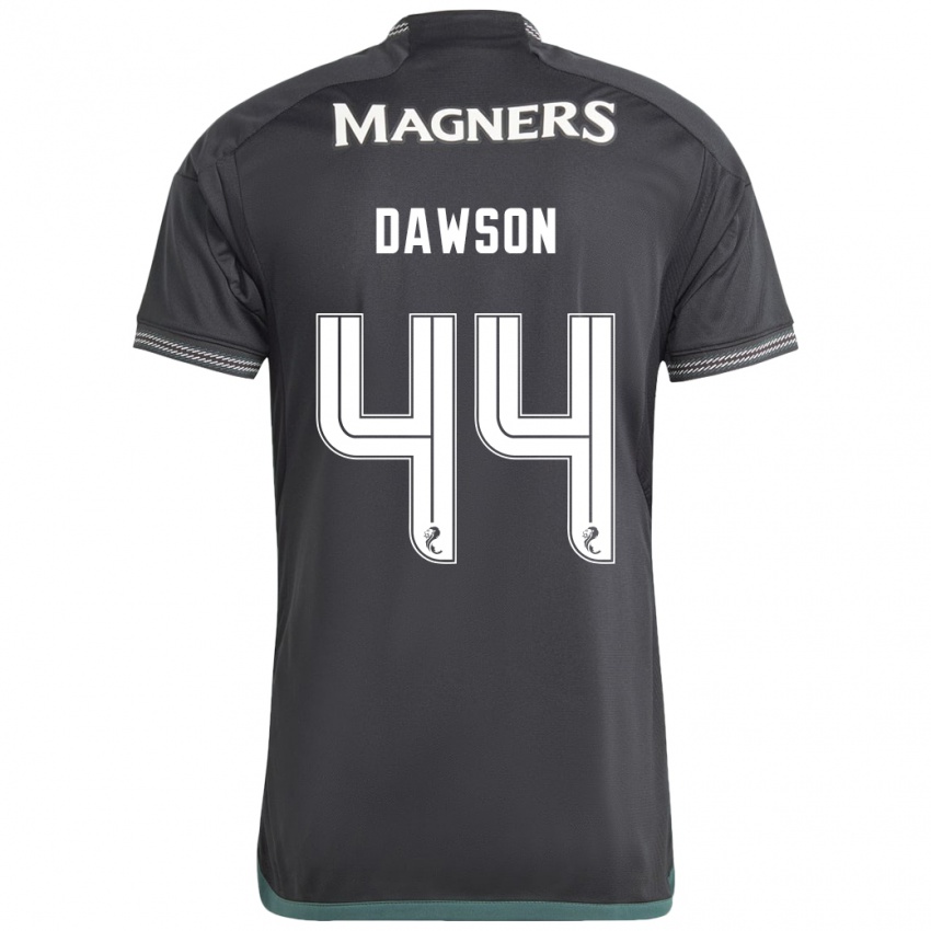 Gyermek Joey Dawson #44 Fekete Idegenbeli Jersey 2023/24 Mez Póló Ing