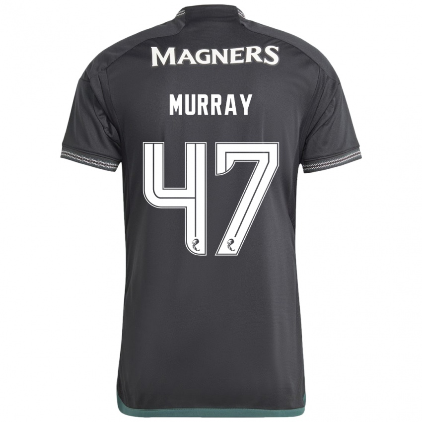 Gyermek Dane Murray #47 Fekete Idegenbeli Jersey 2023/24 Mez Póló Ing