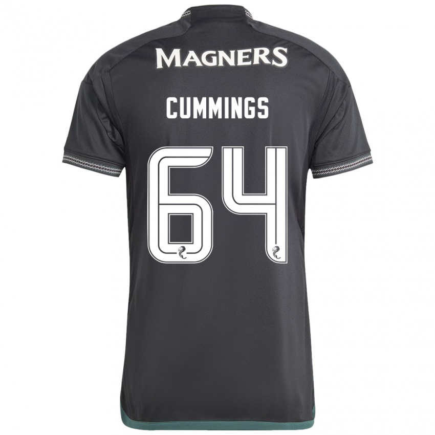 Gyermek Daniel Cummings #64 Fekete Idegenbeli Jersey 2023/24 Mez Póló Ing