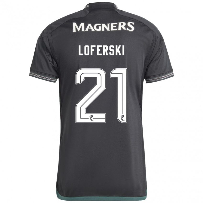 Gyermek Kit Loferski #21 Fekete Idegenbeli Jersey 2023/24 Mez Póló Ing