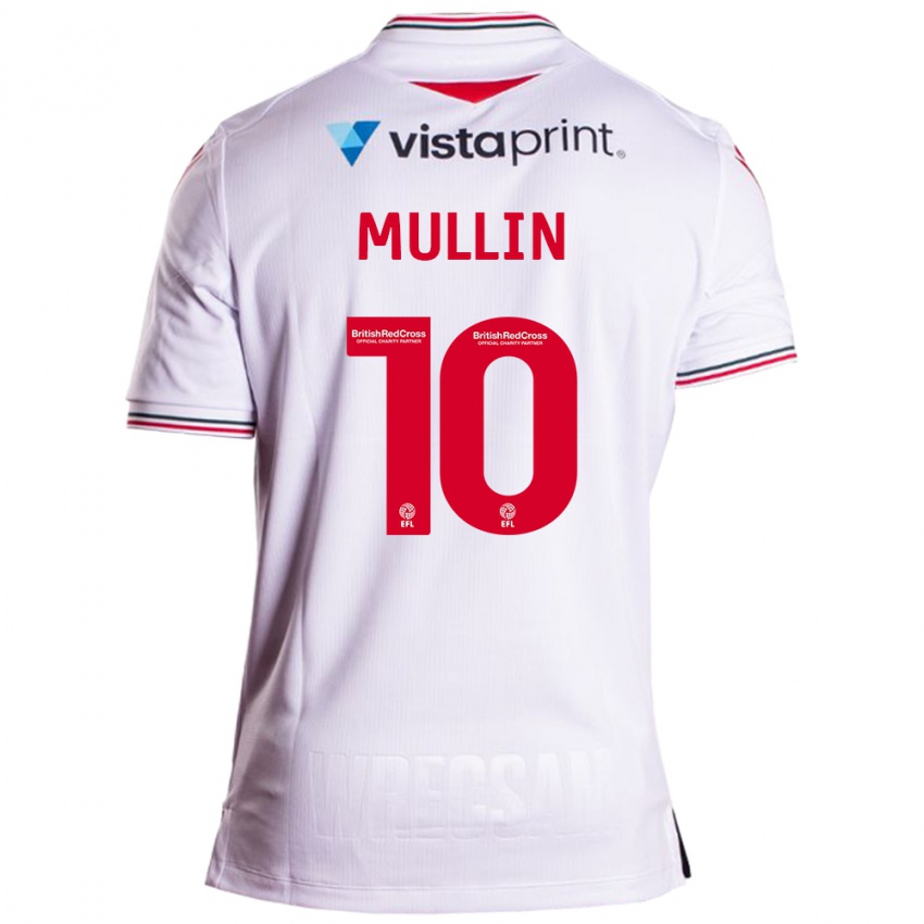 Gyermek Paul Mullin #10 Fehér Idegenbeli Jersey 2023/24 Mez Póló Ing