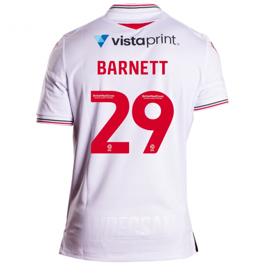 Gyermek Ryan Barnett #29 Fehér Idegenbeli Jersey 2023/24 Mez Póló Ing