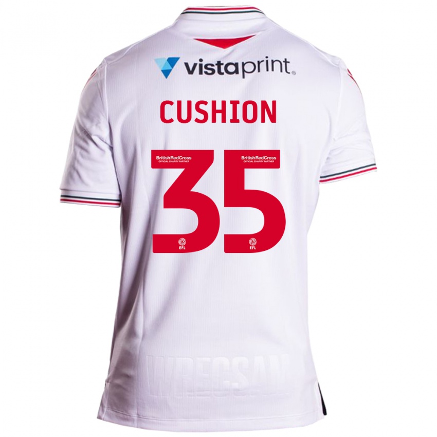 Gyermek Owen Cushion #35 Fehér Idegenbeli Jersey 2023/24 Mez Póló Ing