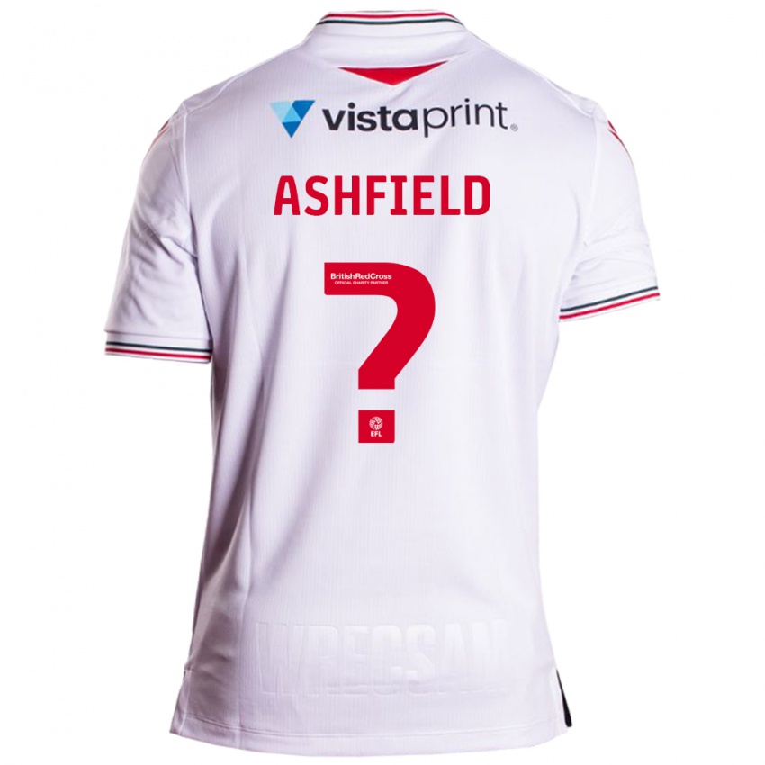 Gyermek Harry Ashfield #0 Fehér Idegenbeli Jersey 2023/24 Mez Póló Ing