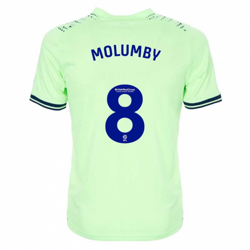 Gyermek Jayson Molumby #8 Haditengerészet Idegenbeli Jersey 2023/24 Mez Póló Ing