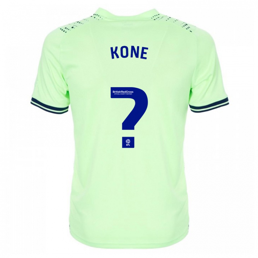 Gyermek Cheick Kone #0 Haditengerészet Idegenbeli Jersey 2023/24 Mez Póló Ing