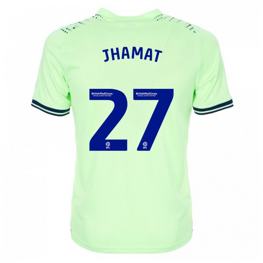 Gyermek Simran Jhamat #27 Haditengerészet Idegenbeli Jersey 2023/24 Mez Póló Ing