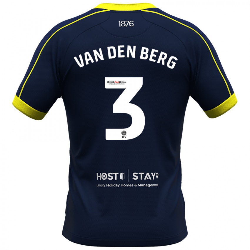 Gyermek Rav Van Den Berg #3 Haditengerészet Idegenbeli Jersey 2023/24 Mez Póló Ing