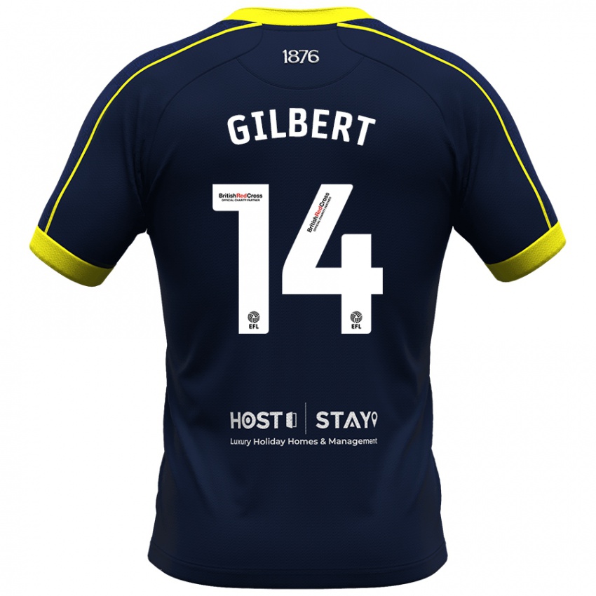 Gyermek Alex Gilbert #14 Haditengerészet Idegenbeli Jersey 2023/24 Mez Póló Ing