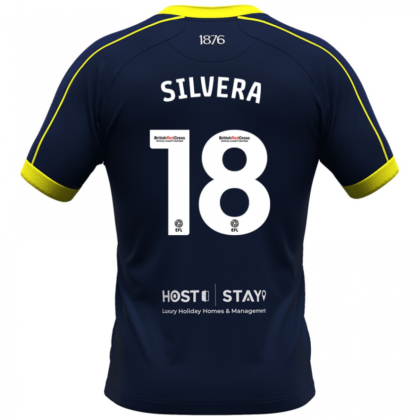 Gyermek Sam Silvera #18 Haditengerészet Idegenbeli Jersey 2023/24 Mez Póló Ing