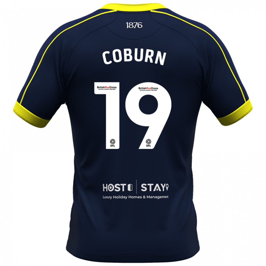 Gyermek Josh Coburn #19 Haditengerészet Idegenbeli Jersey 2023/24 Mez Póló Ing