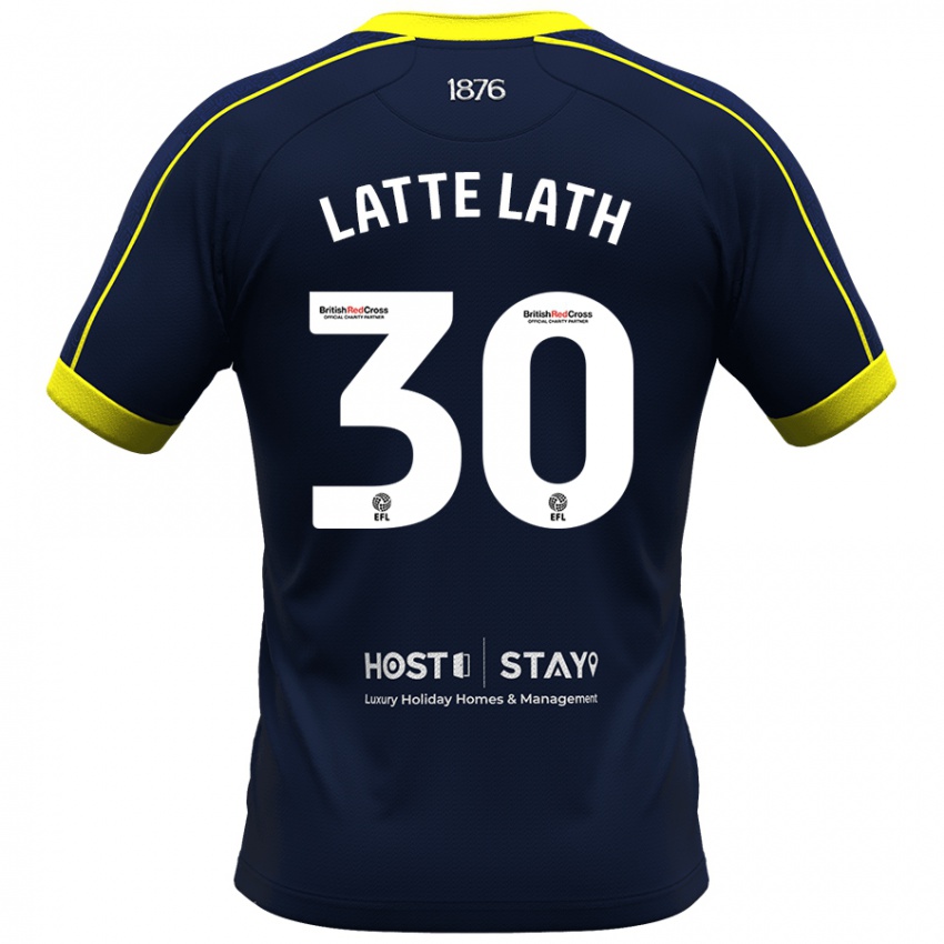 Gyermek Emmanuel Latte Lath #30 Haditengerészet Idegenbeli Jersey 2023/24 Mez Póló Ing