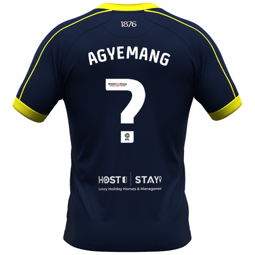 Gyermek Terrell Agyemang #0 Haditengerészet Idegenbeli Jersey 2023/24 Mez Póló Ing