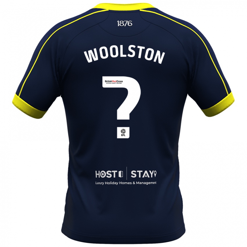 Gyermek Luke Woolston #0 Haditengerészet Idegenbeli Jersey 2023/24 Mez Póló Ing