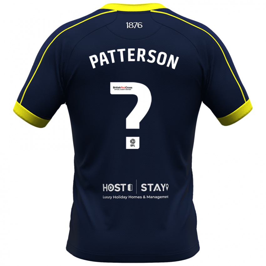 Gyermek Jack Patterson #2 Haditengerészet Idegenbeli Jersey 2023/24 Mez Póló Ing