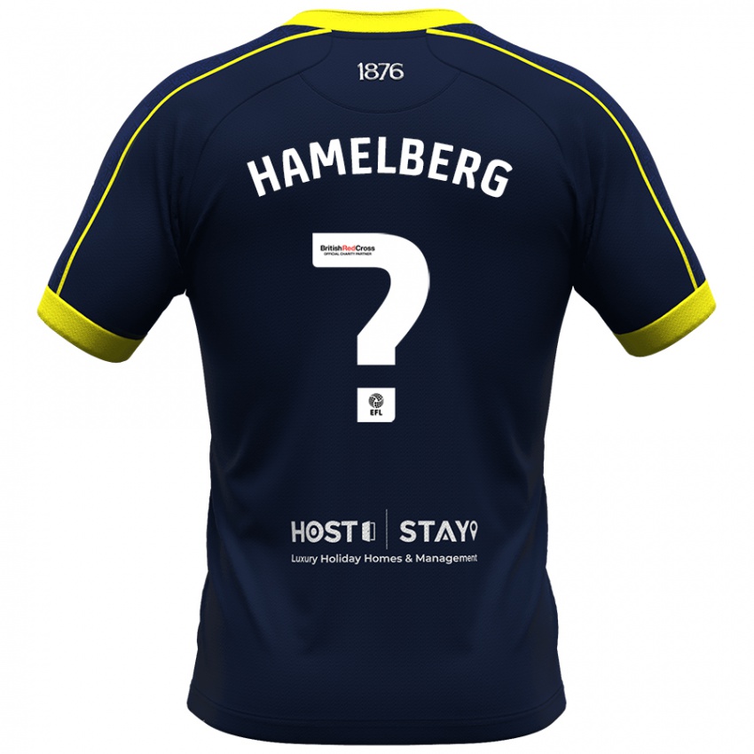 Gyermek Eric Hamelberg #0 Haditengerészet Idegenbeli Jersey 2023/24 Mez Póló Ing