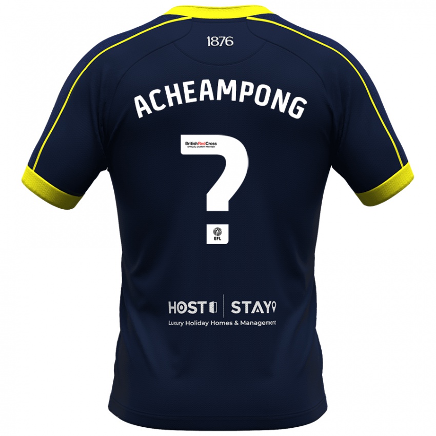 Gyermek Prince Acheampong #0 Haditengerészet Idegenbeli Jersey 2023/24 Mez Póló Ing