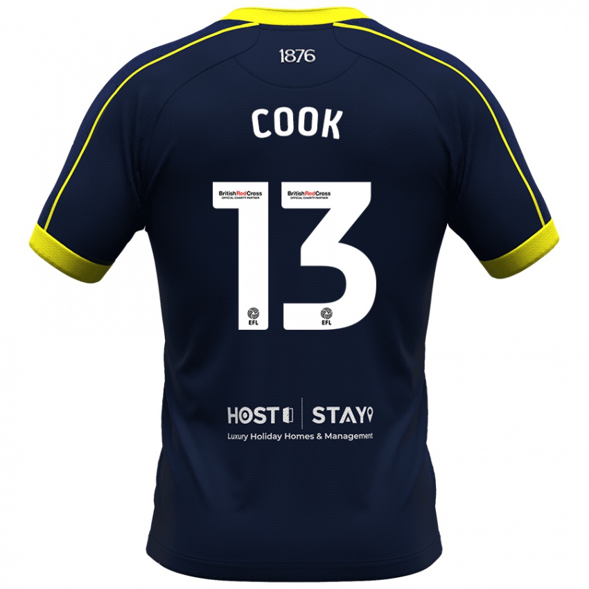 Gyermek Ruby Cook #13 Haditengerészet Idegenbeli Jersey 2023/24 Mez Póló Ing