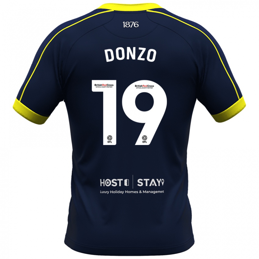 Gyermek Jolie Donzo #19 Haditengerészet Idegenbeli Jersey 2023/24 Mez Póló Ing