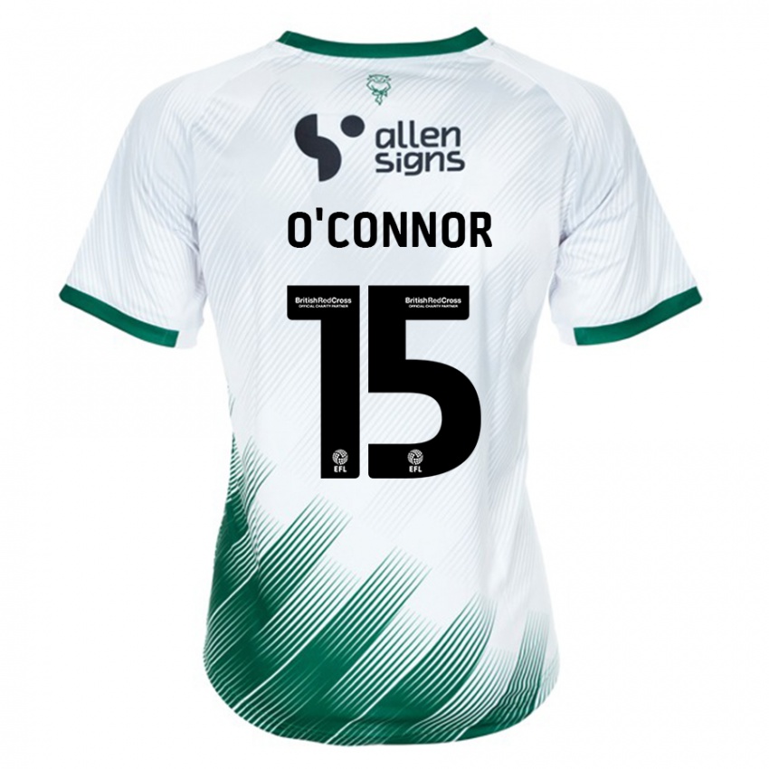 Gyermek Paudie O'connor #15 Fehér Idegenbeli Jersey 2023/24 Mez Póló Ing