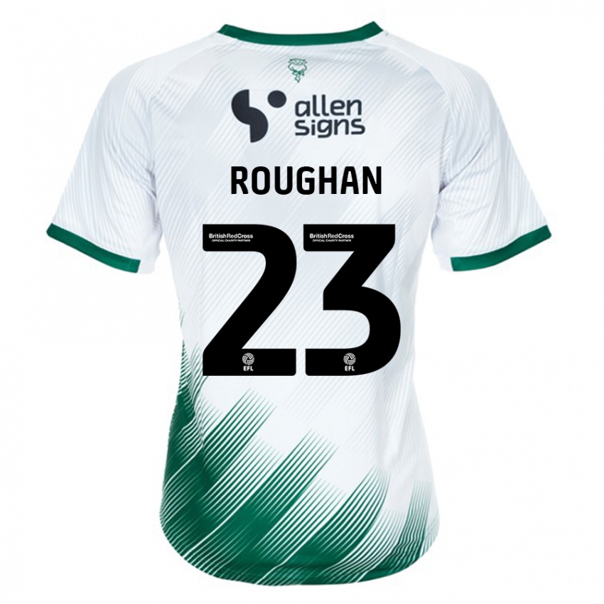 Gyermek Sean Roughan #23 Fehér Idegenbeli Jersey 2023/24 Mez Póló Ing