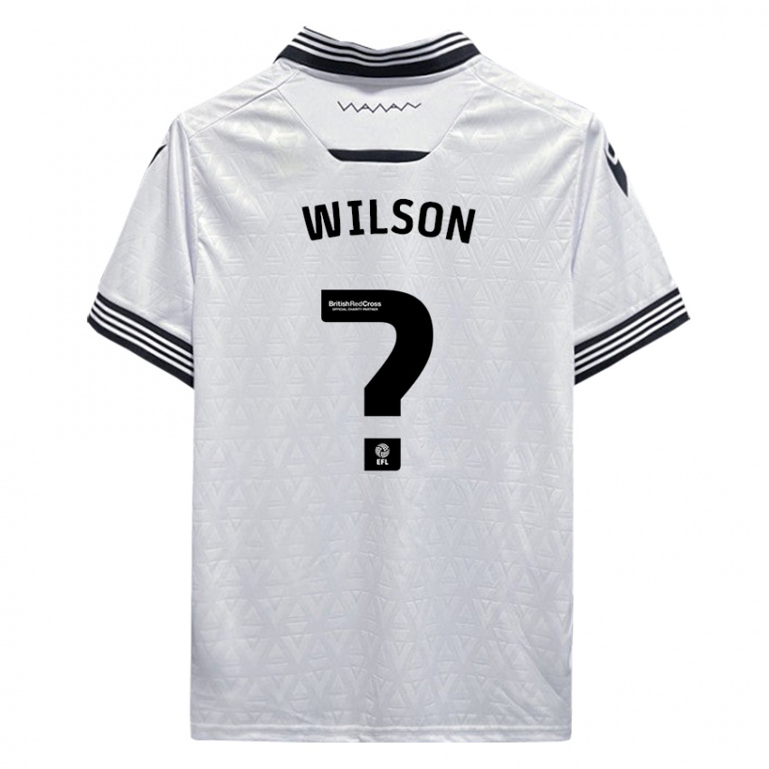 Gyermek Ryan Wilson #0 Fehér Idegenbeli Jersey 2023/24 Mez Póló Ing